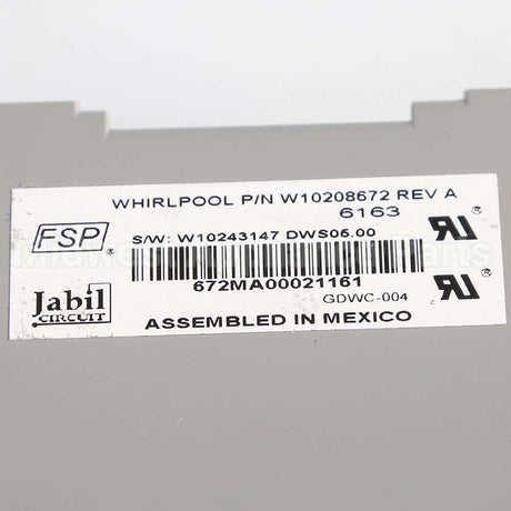 W11202741 Whirlpool Cntrl-Elec