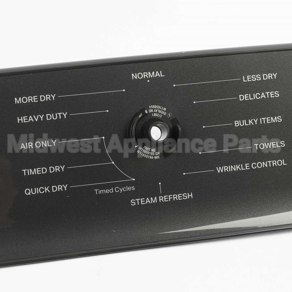 W11680406 Whirlpool Overlay