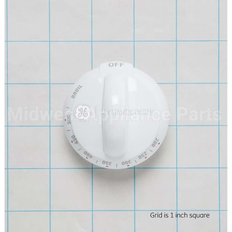 WB03K10144 GE Range Oven Knob - White
