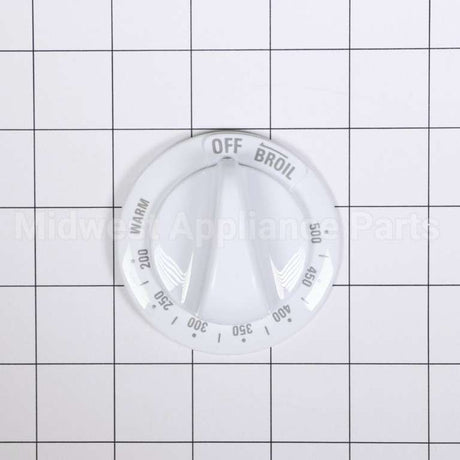 WB03K10187 GE Range Oven Thermostat Knob - White