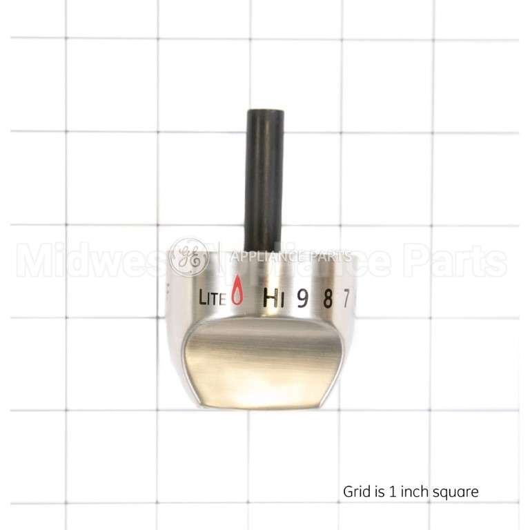 WB03K10265 GE Gas Range Knob - Stainless Steel
