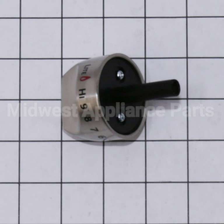 WB03K10265 GE Gas Range Knob - Stainless Steel