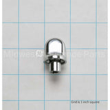 WB03X10317 GE Knob Vent Tri-Chrome Pl