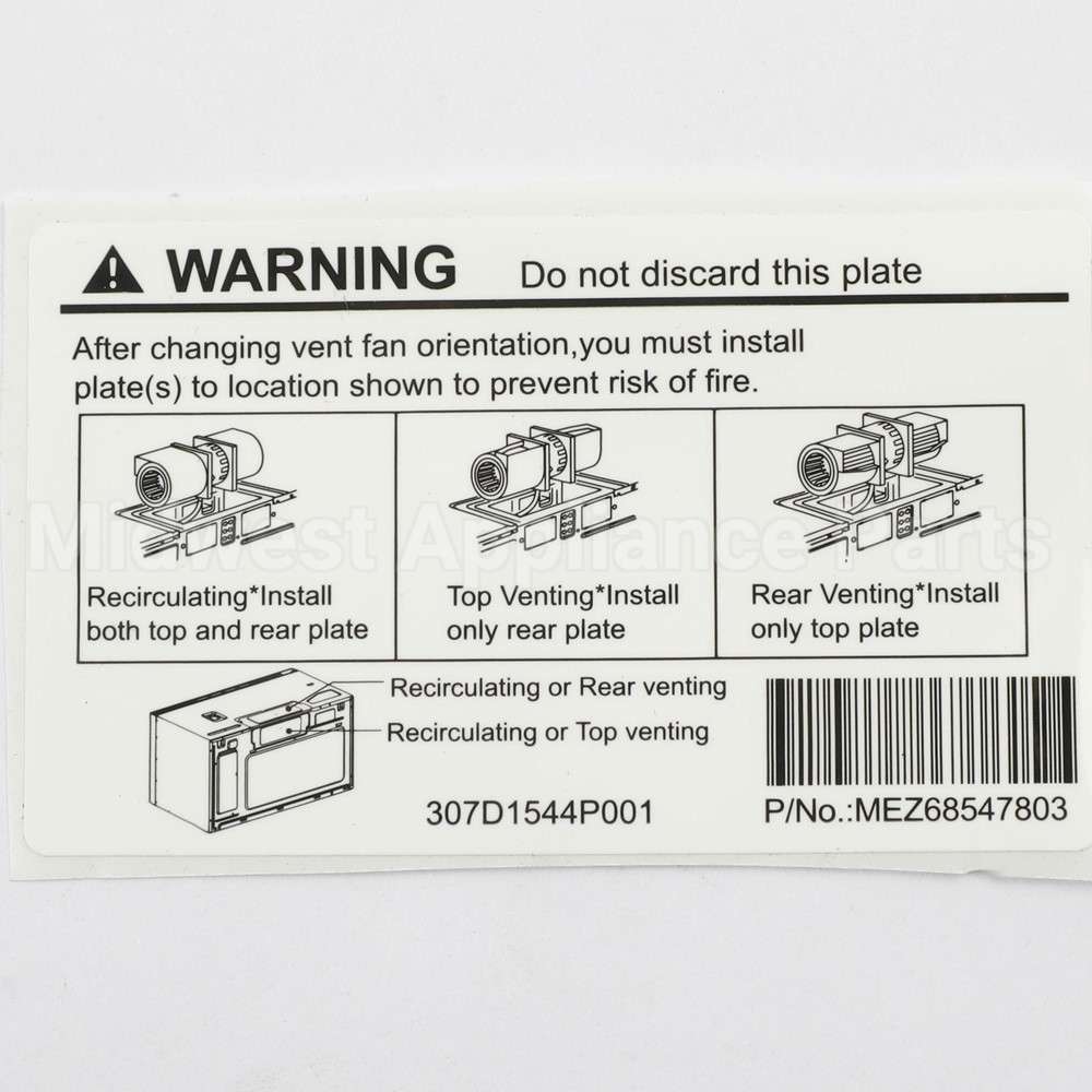 WB06X35395 GE Safety Cover