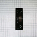WB07X21373 GE Range Control Overlay - Black