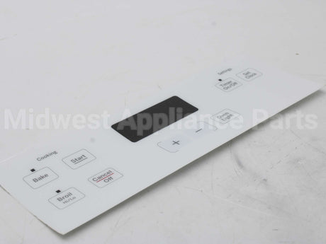 WB07X21378 GE Range Control Panel - White