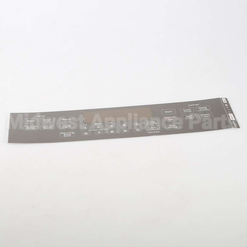 WB07X21417 GE Range Control Panel - Gray
