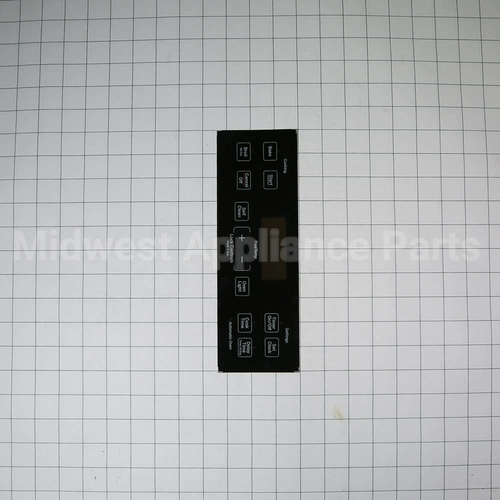 WB07X24620 GE Range Control Panel - Black