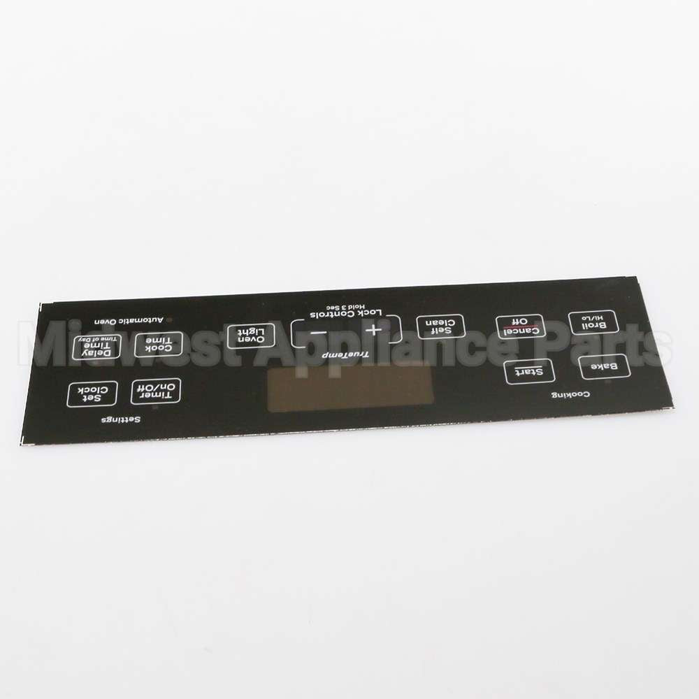 WB07X24620 GE Range Control Panel - Black