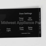 WB07X26634 GE Faceplate Graphics (Bk)