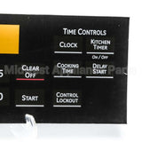WB27K10277 GE Range Faceplate - T011 Black