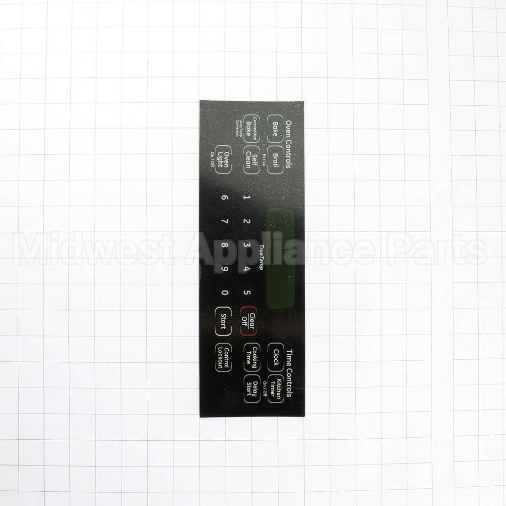 WB27K10407 GE Range Faceplate