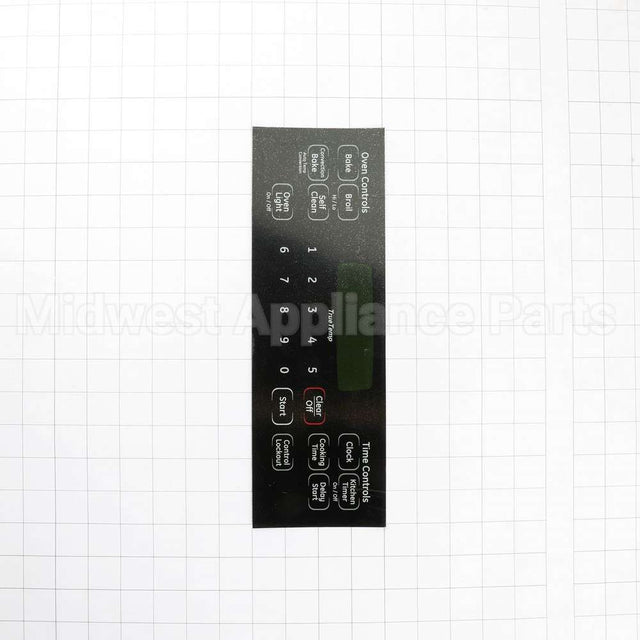 WB27K10407 GE Range Faceplate