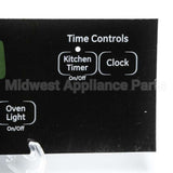 WB27K10412 GE Range Faceplate - T09-A Black