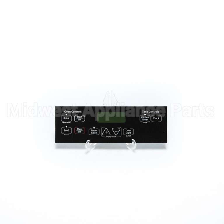 WB27K10412 GE Range Faceplate - T09-A Black