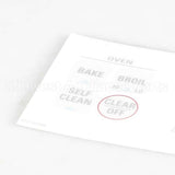 WB27K5338 GE Clock Plate-White