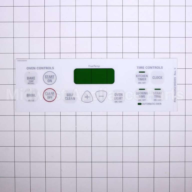 WB27T10515 GE Faceplate Graphics Asm