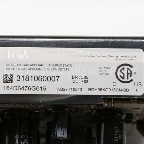 WB27T10813 GE Control Ovn Erc