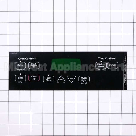 WB27T11013 GE Faceplate Graphics (Bk)