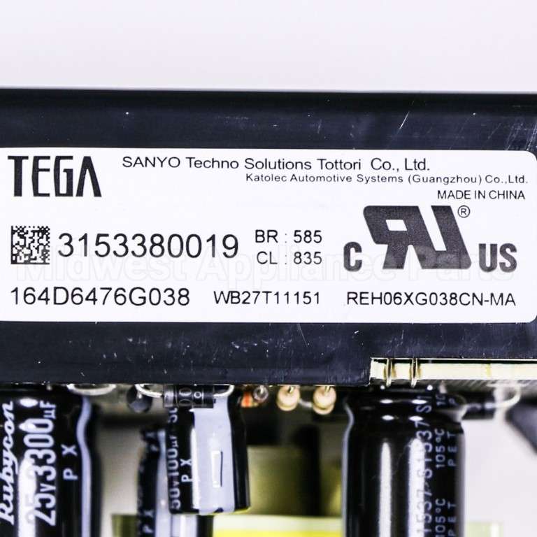 WB27T11151 GE Control Ovn Erc