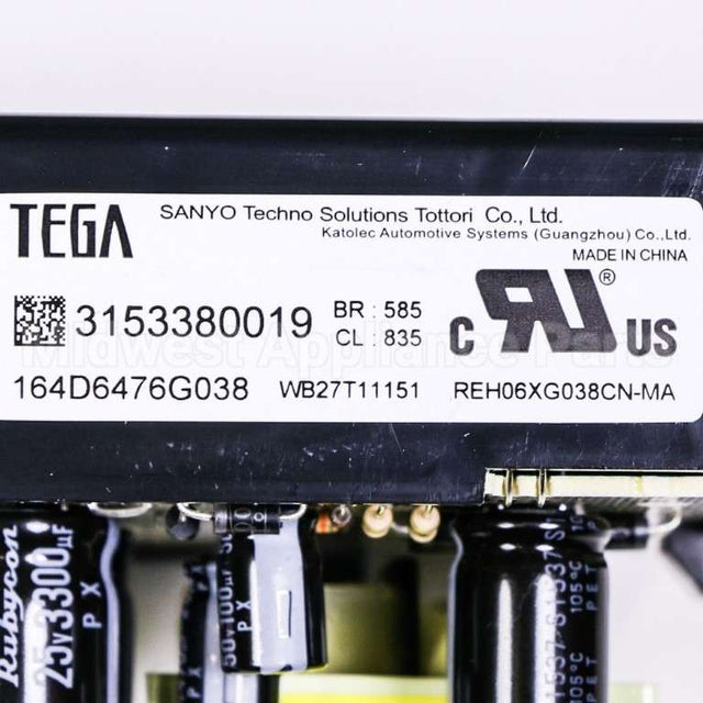 WB27T11151 GE Control Ovn Erc