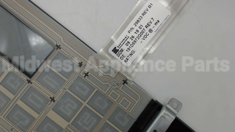 WB27T11381 GE Glass And Control Asm