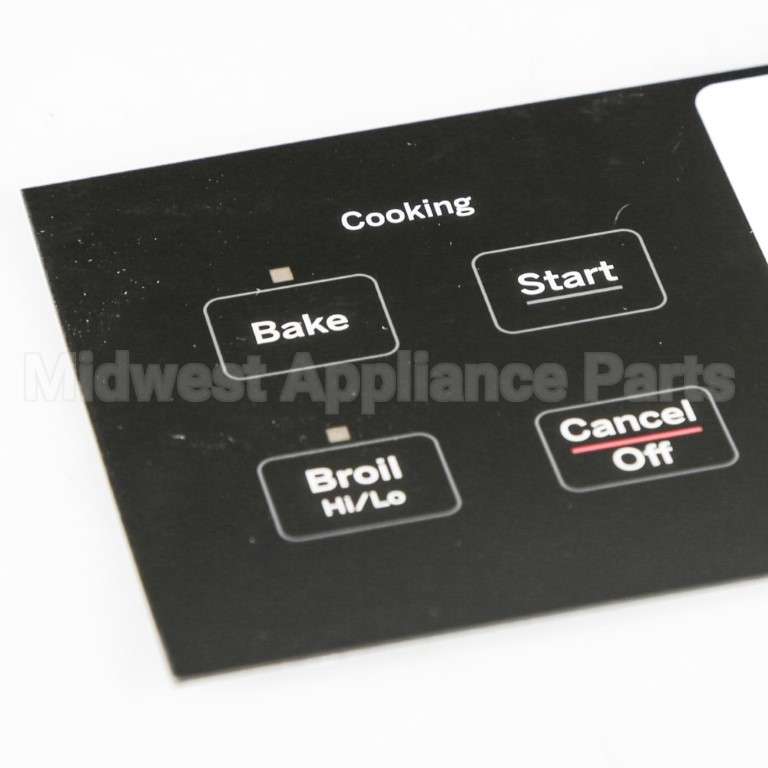 WB27T11511 GE Range Faceplate - Black