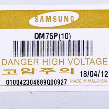 WB27X10735 GE Magnetron Asm