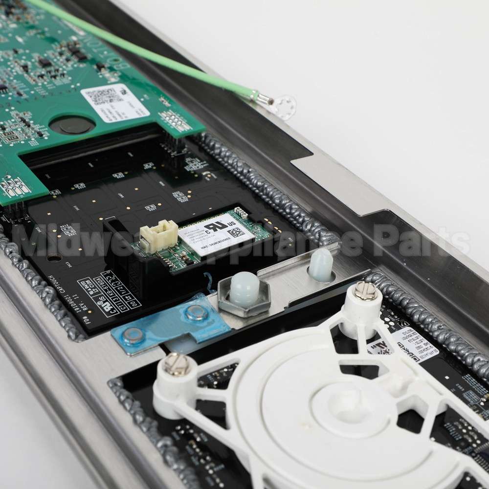 WB27X33633 GE Black Stainless Control Panel Overlay W/