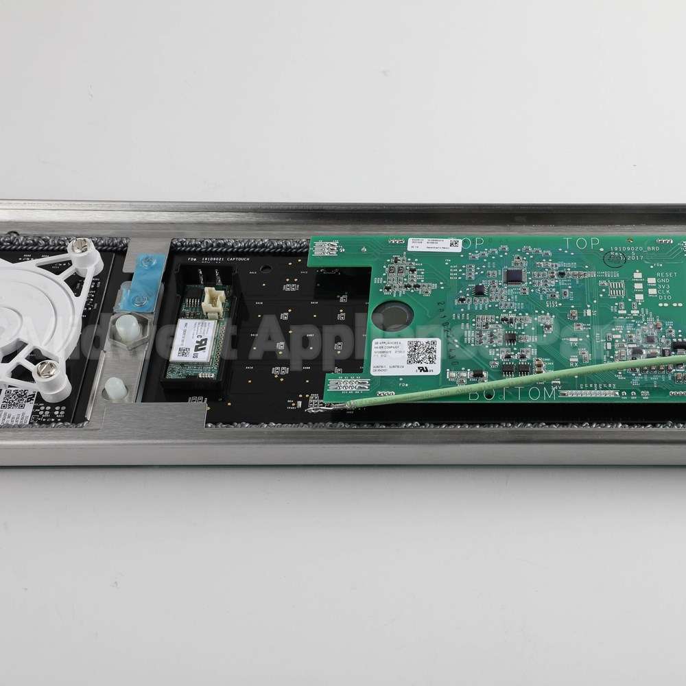 WB27X40488 GE Stainless Control Panel Overlay W/ Wifi Board