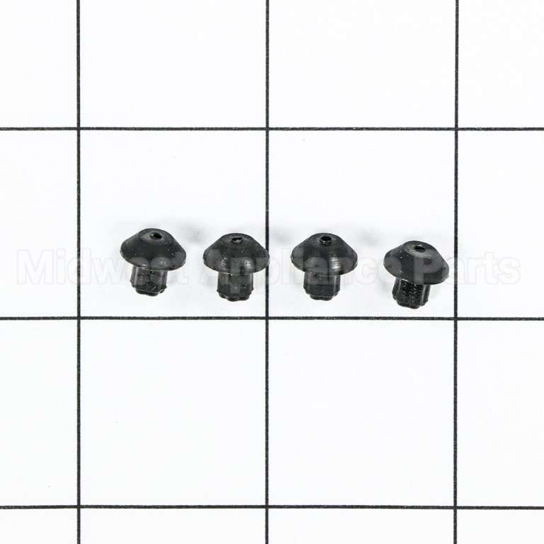 WB2K101 GE Gas Range Grate Rubber Feet - Set Of 4