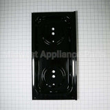 WB32X10072 GE Double Burner Pan-Left- Flange Gas