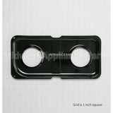 WB34K10010 GE Burner Pan, Left (Bk)