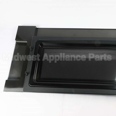 WB56X26203 GE Microwave Door - Black & Stainless Steel