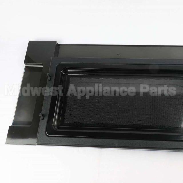 WB56X26203 GE Microwave Door - Black & Stainless Steel