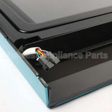 WB56X26203 GE Microwave Door - Black & Stainless Steel