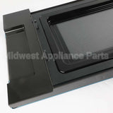 WB56X26203 GE Microwave Door - Black & Stainless Steel