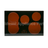 WB62T10528 GE Maintop Glass Asm (Bk)
