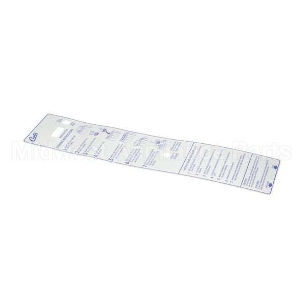 WC-38570 Compatible Curtis Label, Instruction Panel Ru150
