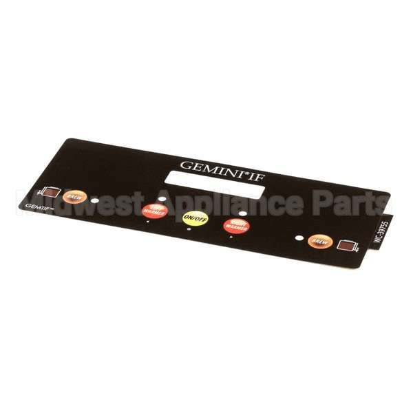 WC-39755 Compatible Curtis Label, Ucm Overlay Panel 1-Bat