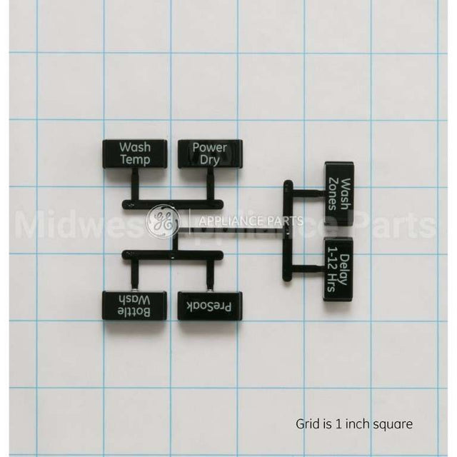 WD09X20233 GE Button And Graphics Asm