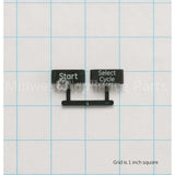 WD09X20234 GE Button And Graphics Asm