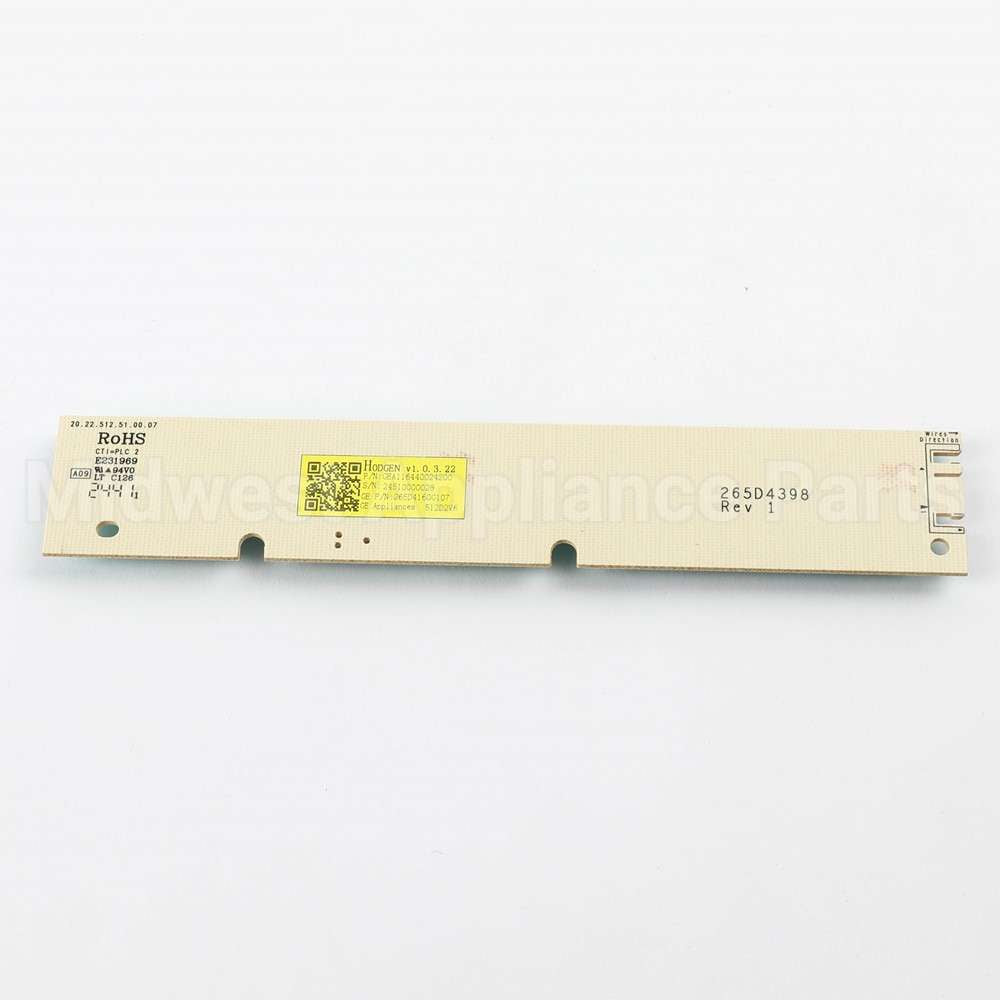 WD21X33543 GE Configured Ui Control Board
