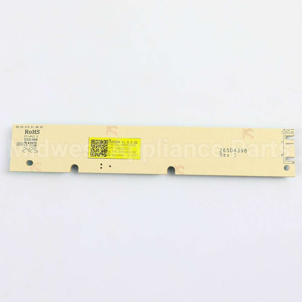 WD21X33549 GE Configured Ui Control Board