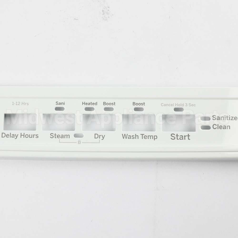 WD34X26481 GE White Console Cover And Graphic Asm