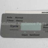 WD34X29863 GE Gray Control Panel Overlay