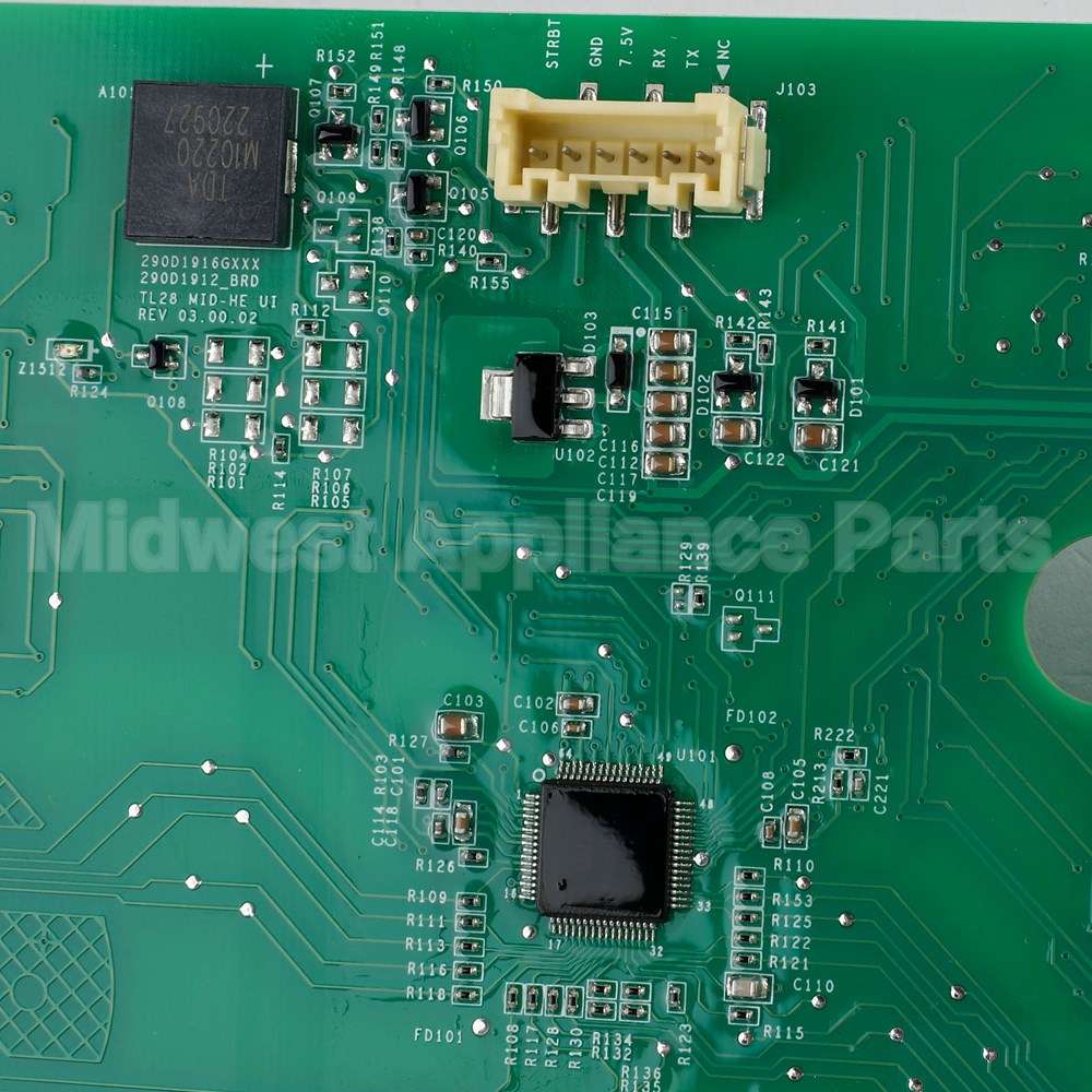 WH22X37157 GE User Interface Board Tl Washer 700/705