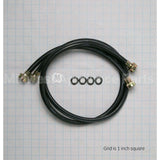 WH41X10207 GE 2 Pk Rubber Inlt Hose 4'