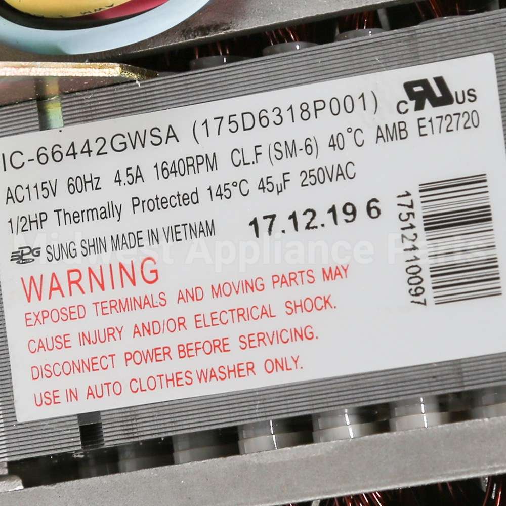 WH49X10040 GE Kit - Motor & Harness