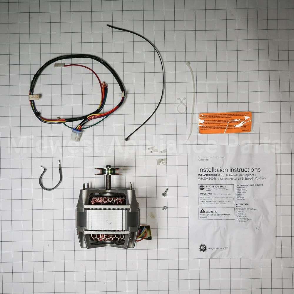 WH49X10040 GE Kit - Motor & Harness